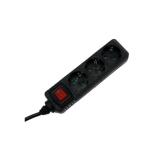 Prelungitor Hama R9223808, 3x Shucko, 5m, Black