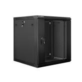 Rack Lanberg wall-mounted, 19inch, 12U, 600x600mm, Black