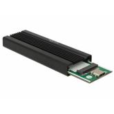 Rack SSD Delock 42600, USB-C, M.2, Black