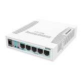 Switch MikroTik RB260GS, 5 porturi, PoE