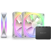 Kit Ventilator NZXT F Series F360X RGB DUO, RGB LED, 120 mm, White, 3 bucati