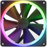 Ventilator NZXT F Series F140 RGB, RGB LED, 140 mm, Matte Black
