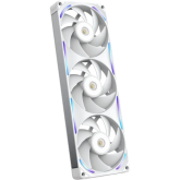 Kit Ventilator NZXT F Series F360X, RGB LED, 120 mm, White, 3 bucati