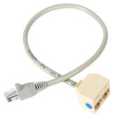 Cablu Startech RJ45SPLITTER, RJ45 - 2x RJ-45 female, 0.33m, Grey