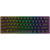 Tastatura Royal Kludge RK61, Brown switch, RGB LED, USB/ USB Wireless/Bluetooth, Black