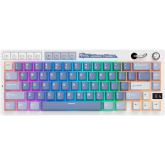 Tastatura Royal Kludge RK-M65, Cream switch, RGB LED, USB/ USB Wireless/Bluetooth, Ocean Blue