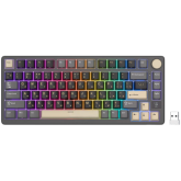 Tastatura Royal Kludge RK-M75, Silver switch, RGB LED, USB-C/USB Wireless/Bluetooth, Phantom