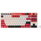Tastatura Royal Kludge RK-M87, Beige Switch, RGB LED, USB/USB Wireless/Bluetooth, Famicom