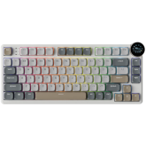 Tastatura Royal Kludge N80, Red Switch, RGB LED, USB/USB Wireless/Bluetooth, Pearly Dawn