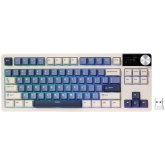 Tastatura Royal Kludge S85, Beige Switch, RGB LED, USB/USB Wireless/Bluetooth, Horizon Blue