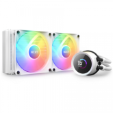 Cooler procesor Kraken 240 RGB White, 2x 120mm