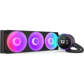 Cooler procesor NZXT Kraken Elite 420, RGB LED, 3 x 140 mm, Black