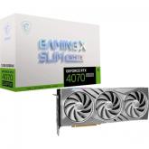 Placa video MSI nVidia GeForce RTX 4070 SUPER GAMING X SLIM WHITE 12GB, GDDR6X, 192bit
