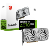 Placa video MSI nVidia GeForce RTX 4070 SUPER VENTUS 2X WHITE OC 12GB, GDDR6X, 192bit