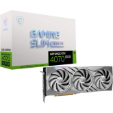 Placa video MSI nVidia GeForce RTX 4070 SUPER GAMING SLIM WHITE 12GB, GDDR6X, 192bit
