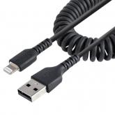Cablu de date Startech RUSB2ALT50CMBC, USB - Lightning, 0.5m, Black