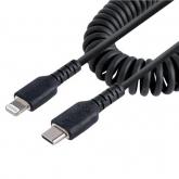 Cablu de date Startech RUSB2CLT50CMBC, USB-C - Lightning, 0.5m, Black