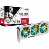 Placa video ASRock AMD Radeon RX 7600 XT Steel Legend OC 16GB, GDDR6, 128bit