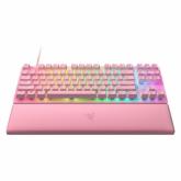 Tastatura Razer Huntsman V2 Quartz TKL Linear Optical Gen-2 Red Switch, RGB LED, USB, Pink