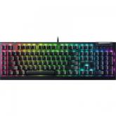 Tastatura Razer BlackWidow V4 X Green Clicky Gen 3 Swtich, RGB LED, USB-A, Black