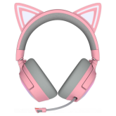 Casti cu microfon Razer Kraken Kitty V3 Pro, RGB LED, USB Wireless/Bluetooth/3.5 mm jack, Pink