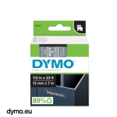 Banda Termica Dymo S0720600 12mm/7m White on Clear