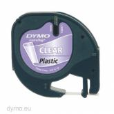Banda Etichete de plastic Dymo S0721530 12mm/4m Black on Clear