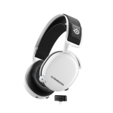 Casti cu microfon SteelSeries Arctis 7+, USB Wireless, White