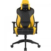 Scaun gaming Gamdias Achilles E1 L, RGB, Black-Yellow