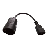 Cablu adaptor Eaton SCHUKO-CEEADAPT, 10A IEC - Schuko, Black