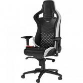 Scaun gaming Noblechairs Epic Real Leather, Black-White-Red