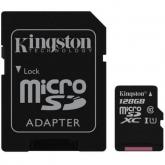 Memory Card microSDXC Kingston 128GB, Class 10, UHS-I U1 + Adaptor SD