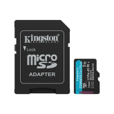 Memory Card microSDXC Kingston Canvas Go Plus SDCG4 1TB, Class 10, UHS-I U3, V30, A2 + Adaptor SD