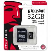 Memory Card microSDHC Kingston Canvas React 32GB, Class 10, UHS-I U3, V30, A1 + Adaptor SD