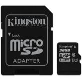 Memory Card microSDHC Kingston Canvas Select 32GB, Class 10, UHS-I U1 + Adaptor SD