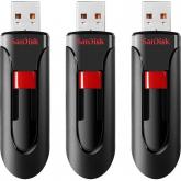 Stick Memorie SanDisk by WD Cruzer Glide, 32GB, USB 2.0, Black, 3Buc