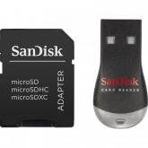 Card Reader SanDisk by WD microSD, USB2.0 + Adaptor microSD Inclus