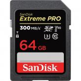 Memory Card SDXC SanDisk by WD Extreme PRO 64GB, Class 10, UHS-II U3, V90