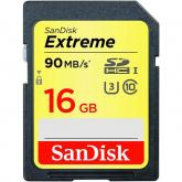 Memory Card SDHC SanDisk by WD Extreme 16GB, Class 10, UHS-I U3