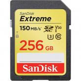 Memory Card SDXC SanDisk by WD Extreme 256GB, Class 10, UHS-I U3, V30