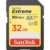 Memory Card SDHC SanDisk by WD Extreme 32GB, Class 10, UHS-I U3, V30