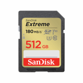 Memory Card SDXC SanDisk by WD Extreme 512GB, Class 10, UHS-I U3, V30