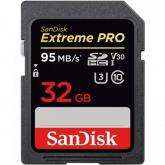 Memory Card SDHC SanDisk by WD Extreme PRO 32GB, Class 10, UHS-I U3, V30