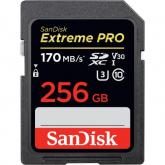 Memory Card SDXC SanDisk by WD Extreme PRO 256GB, Class 10, UHS-I U3, V30