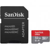 Memory Card microSDHC SanDisk by WD Ultra 32GB, Class 10, UHS-I U1, A1 + Adaptor SD