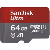 Memory Card microSDXC SanDisk by WD Ultra 64GB, Class 10, UHS-I U1, A1 + Adaptor SD