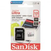 Memory Card microSDXC SanDisk by WD Ultra 128GB, Class 10, UHS-I + Adaptor SD