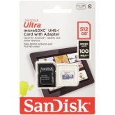 Memory Card microSDXC SanDisk by WD Ultra 512GB, Class 10, UHS-I + Adaptor SD