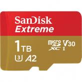 Memory Card microSDXC SanDisk by WD Extreme 1TB, Class 10, UHS-I U3, V30, A2 + Adaptor SD