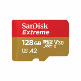 Memory Card microSDXC SanDisk by WD Extreme SDSQXAA-128G-GN6MA 128GB, Class 10, UHS-I U3, V30, A2 + Adaptor SD